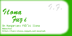 ilona fuzi business card